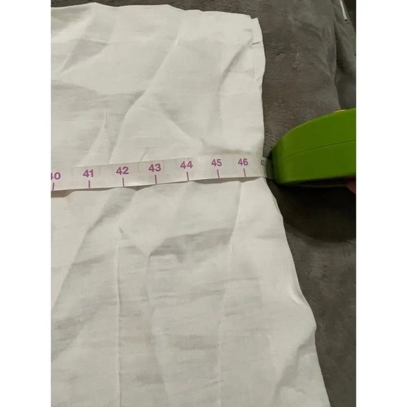 NWOT Madewell Size 4 One-Shoulder Midi Dress White Linen Slit Beachy Wedding - Picture 8 of 14